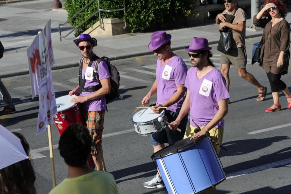 La protesta de educación en Murcia, en imágenes