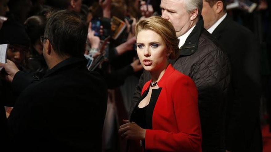 Scarlett Johansson en la premiere de la película.