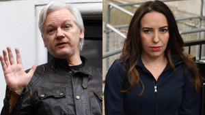 Assange con su pareja
