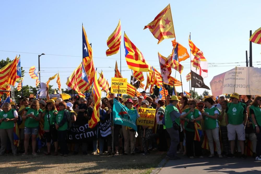 L'independentisme es manifesta a Estrasburg