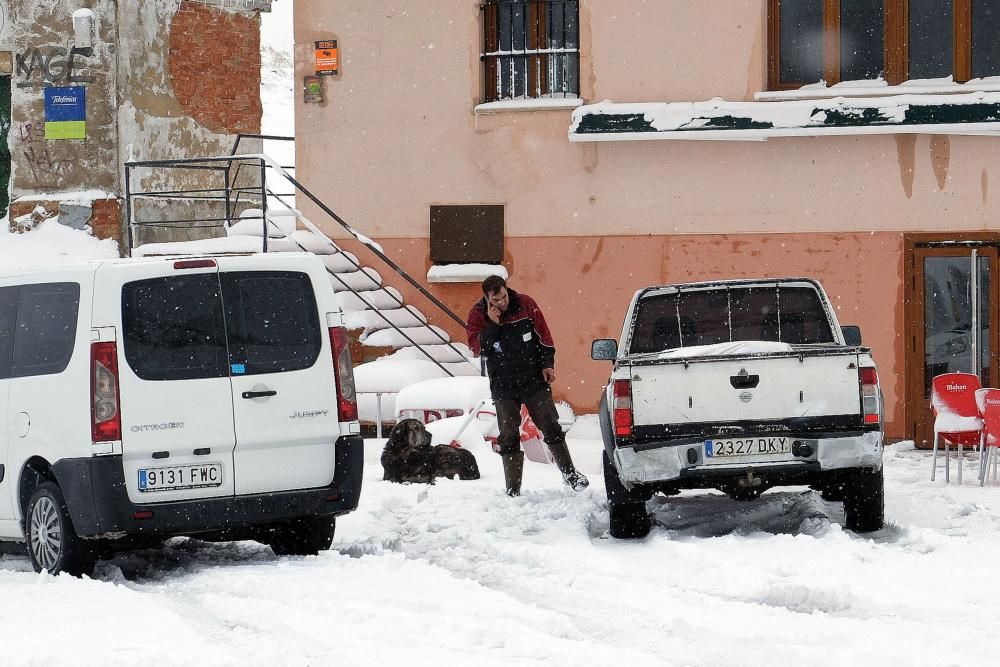 Temporal de nieve en Pajares