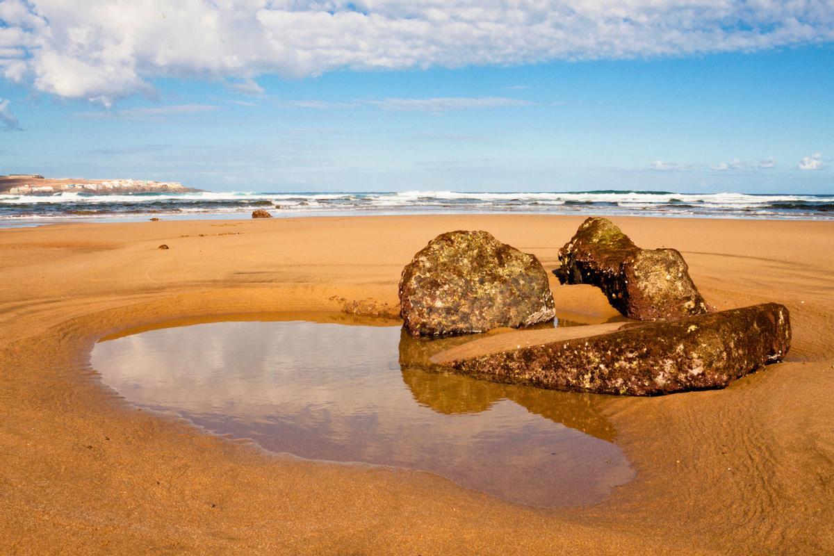 La playa de Bocabarranco, en la isla de Gran Canaria
