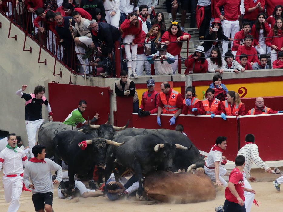 Último encierro de los Sanfermines 2016