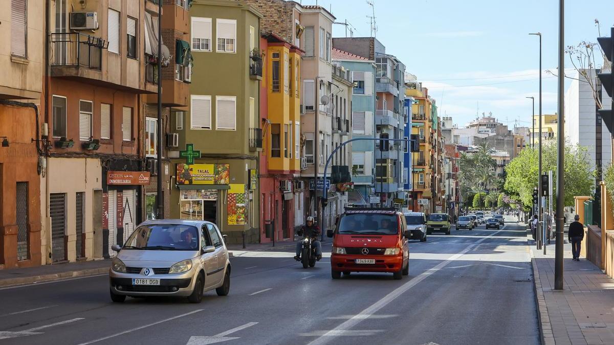 Tramo de la avenida Jijona, en una imagen de este jueves