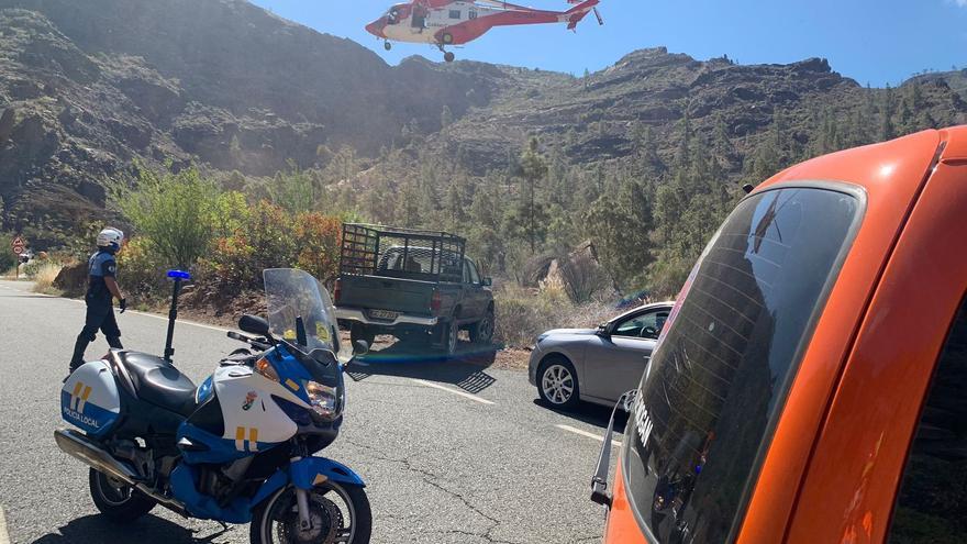 Grave al caer en un barranco en Gran Canaria