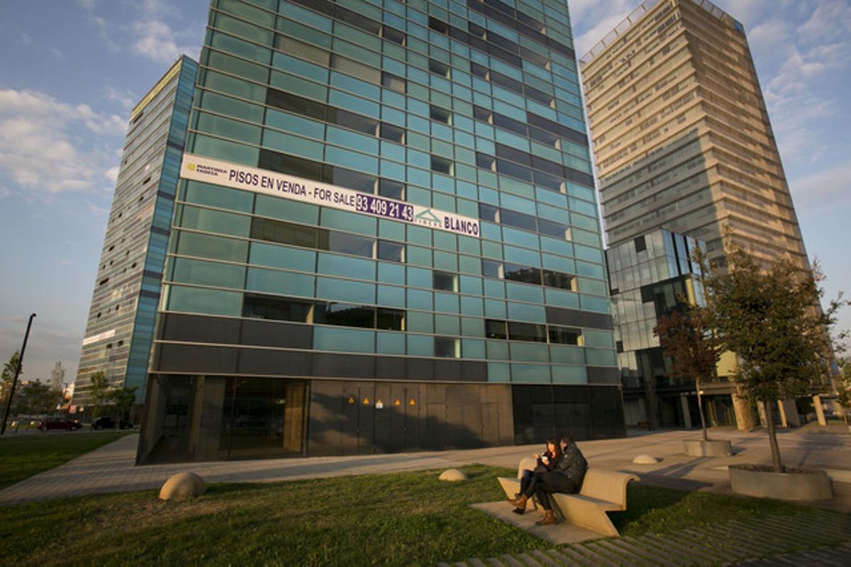 Pisos en venda a la plaça Europa de l’Hospitalet.