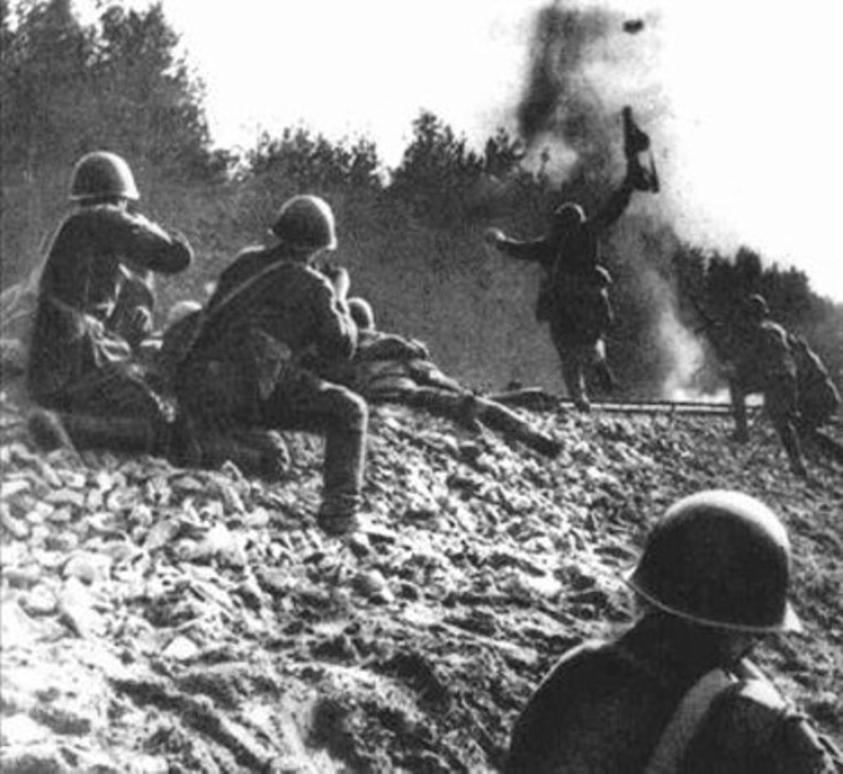 Els horrors de la guerra són a l’arrel de l’obra de Pollock.