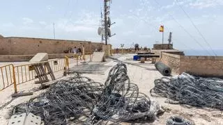 El gobierno de Barcala no retirará las vallas ni el material de obra del castillo de Santa Bárbara de Alicante ante el eclipse