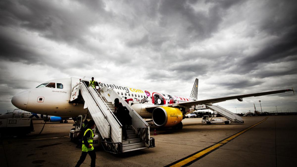 Un avión de la compañía Vueling