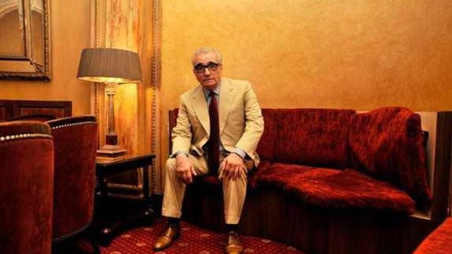 Martin Scorsese retratado por Nick Wall.