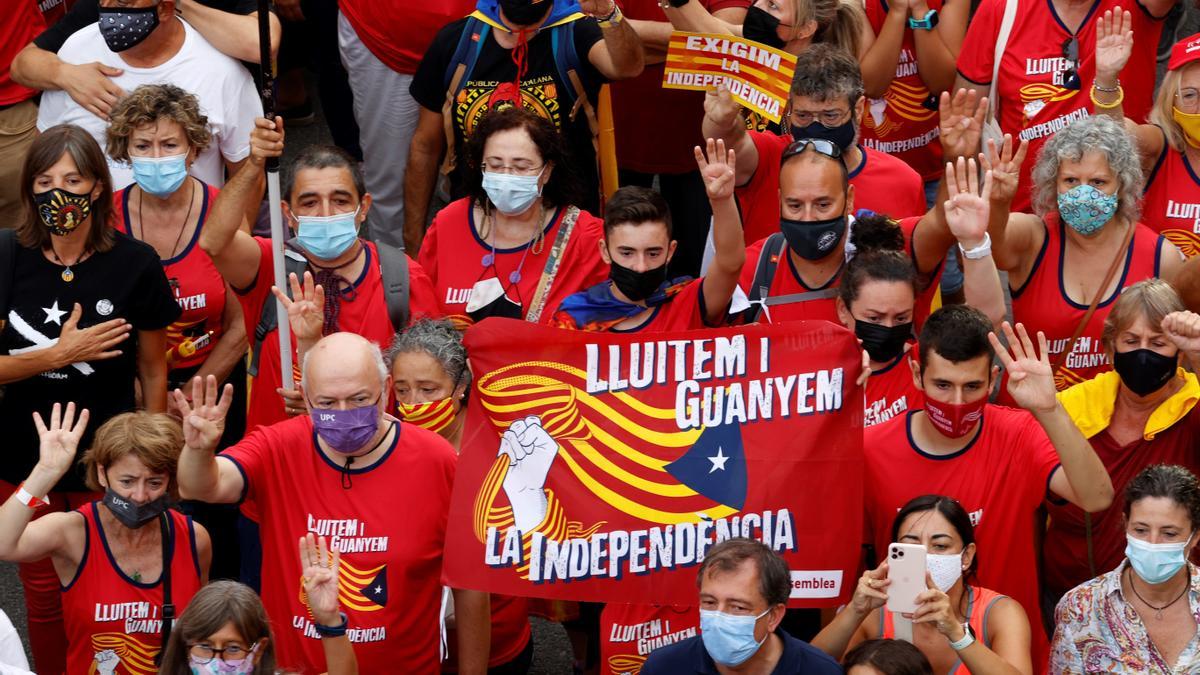 Les millors imatges de la Diada 2021 | La manifestació de l'11-S a Barcelona