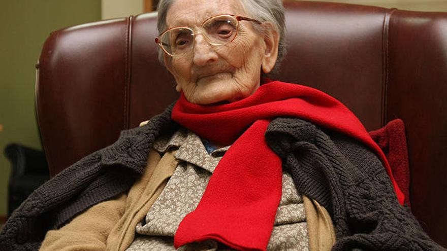 ´El Buen Samaritano´. Visitación atesora 104 años, lo que la convierte en la residente de mayor edad de ´El Buen Samaritano´.