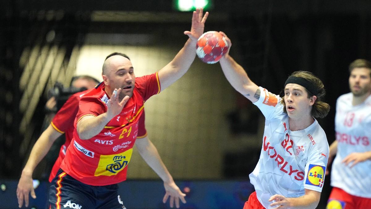 Imagen del encuentro entre España y Dinamarca