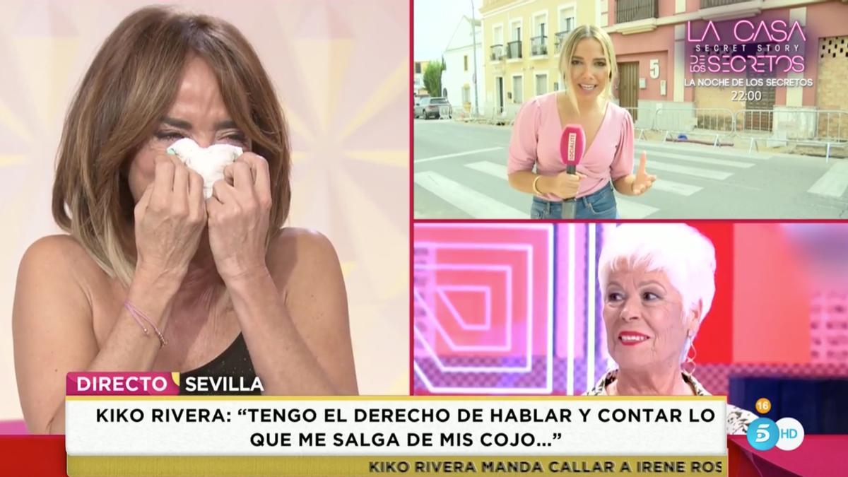 María Patiño sufre un ataque de risa en directo