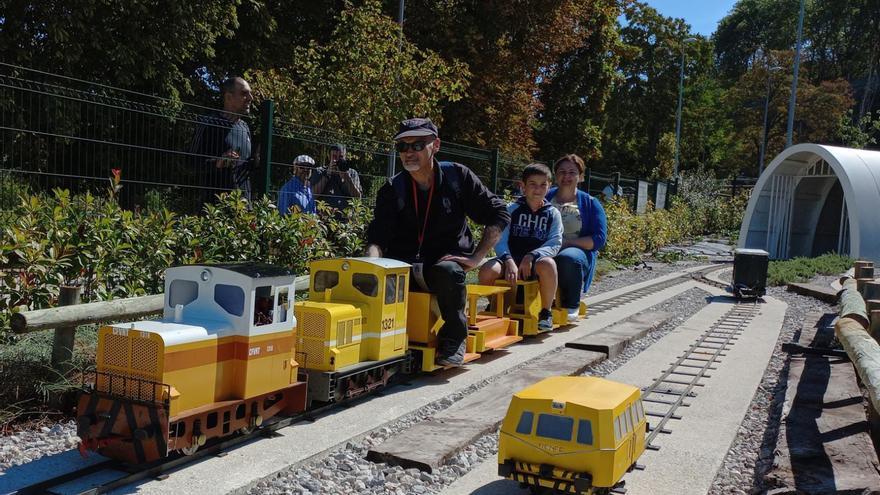 Viajes gratis en trenes en miniatura en Zamora