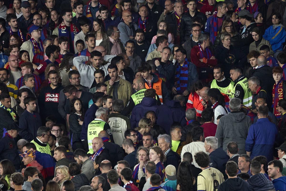 La rápida actuación de los servicios médicos del Barça salvó al aficionado en el Spotify Camp Nou