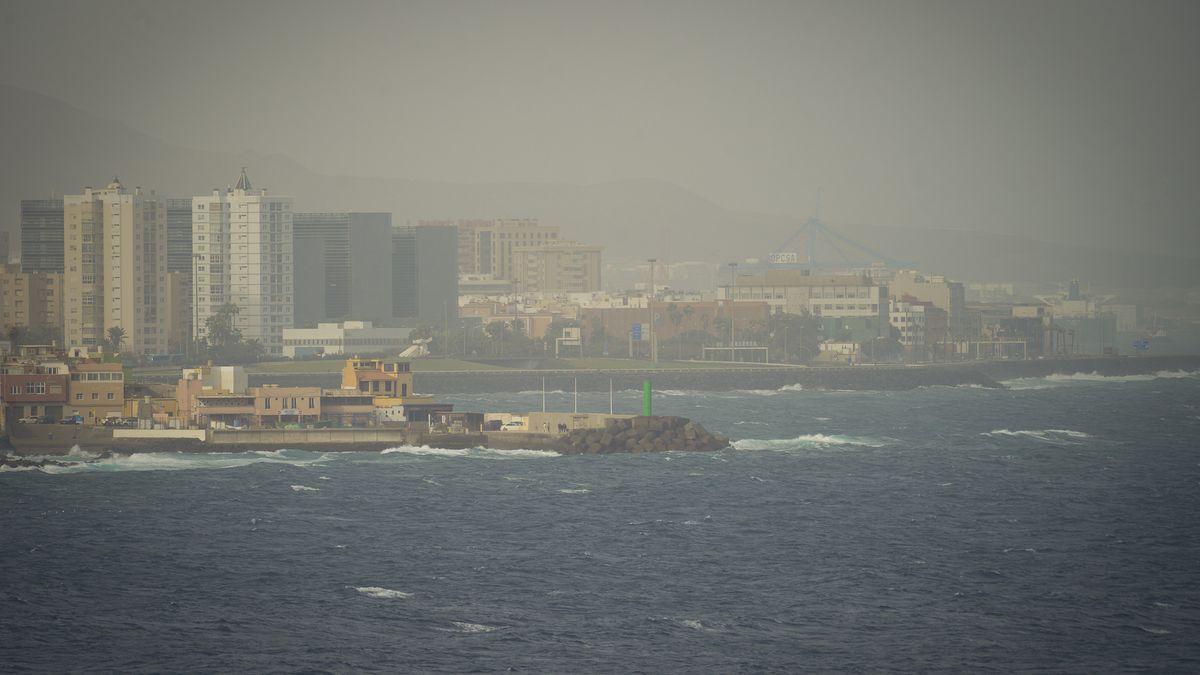 Calima en Las Palmas de Gran Canaria.