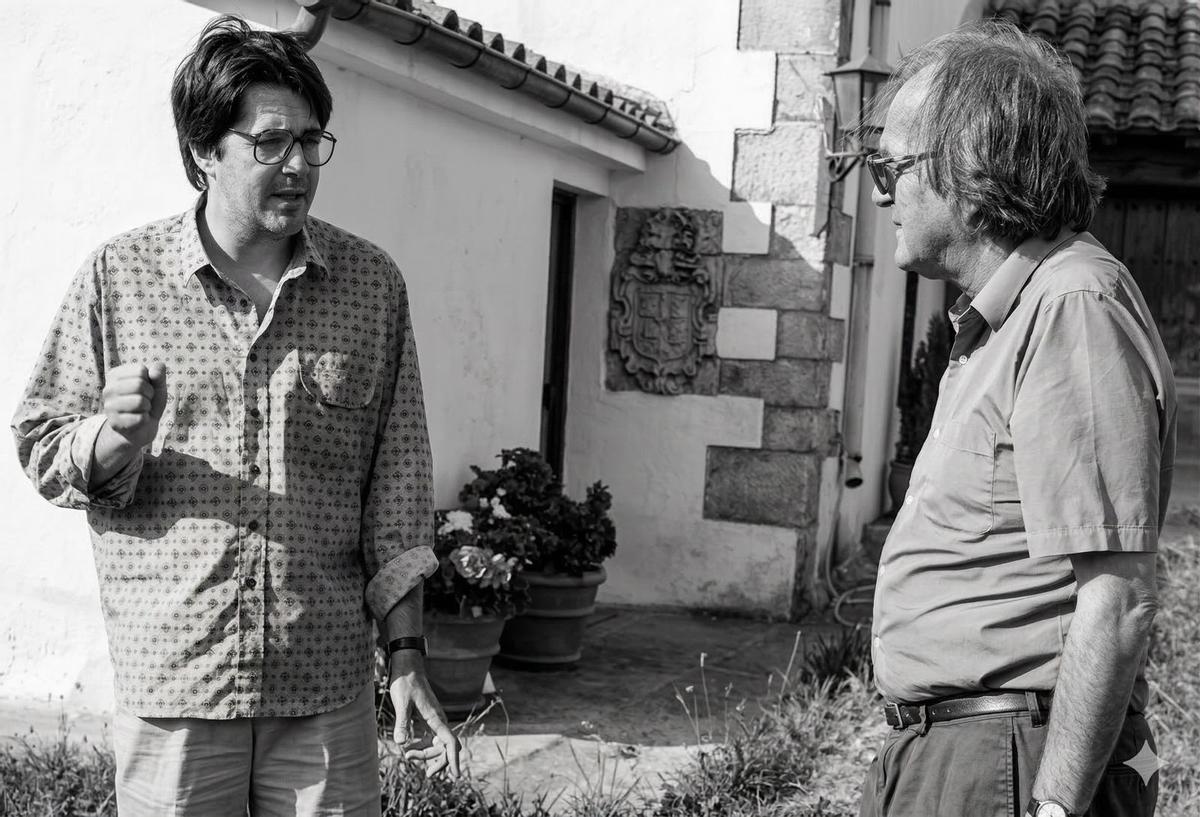 Máximo Pradera con su padre, Javier Pradera