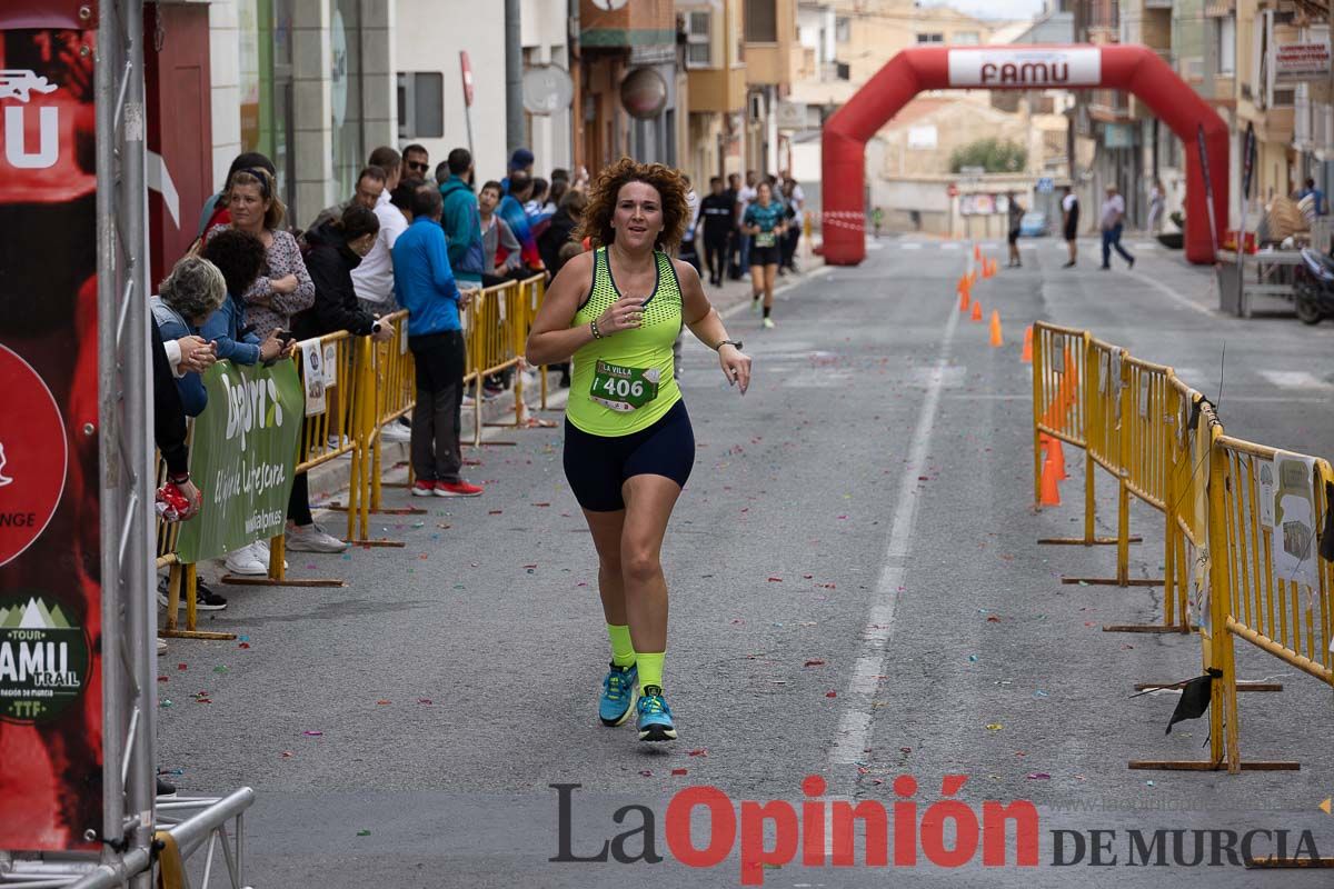 Carrera Popular Urbana y de la Mujer de Moratalla ‘La Villa, premio Marín Giménez (línea de meta)