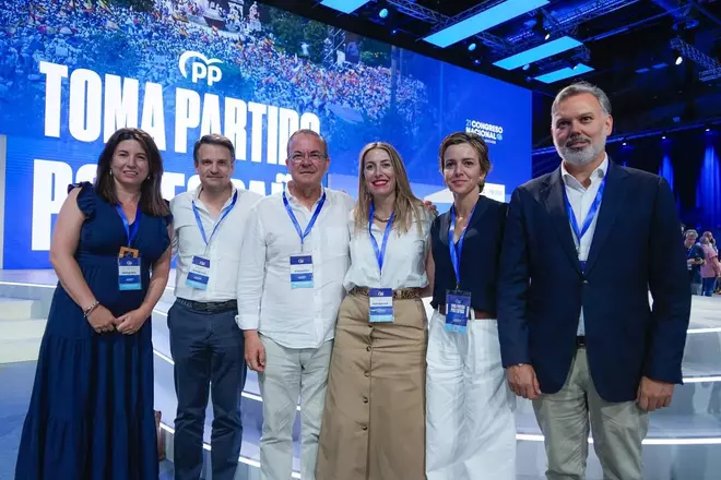Fotogalería | Monago, Gema Cortés, Isabel Palomino y Pizarro, en el PP nacional de Feijóo
