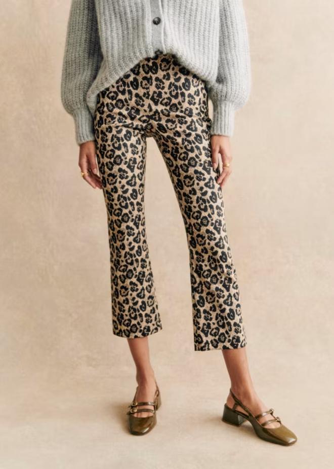 Pantalones de leopardo de Sézane