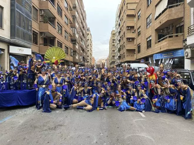Cabalgata fallera en Sagunt