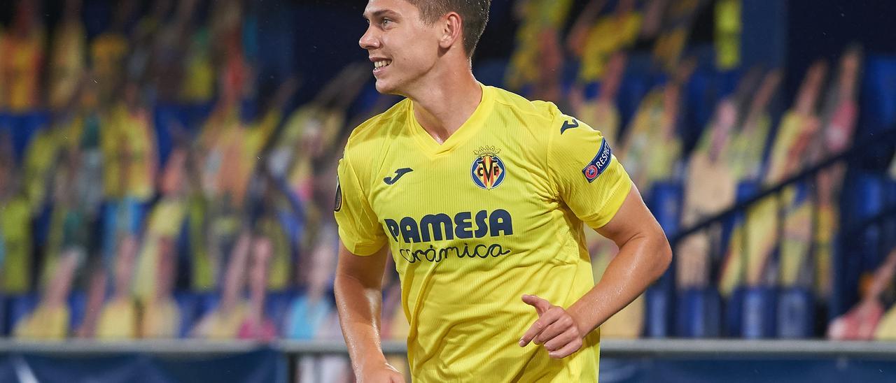 Juan Foyth, protagonista en el 0-0 del Villarreal en Mallorca.