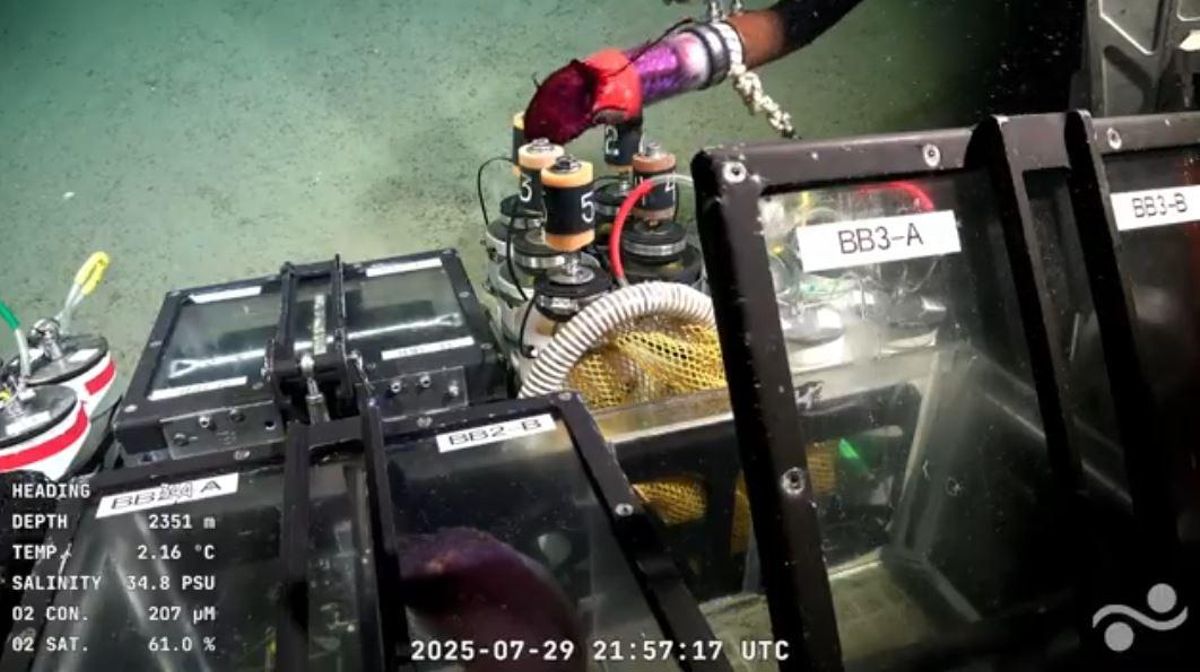 Parte de la estructura del robot submarino «SuBastian».