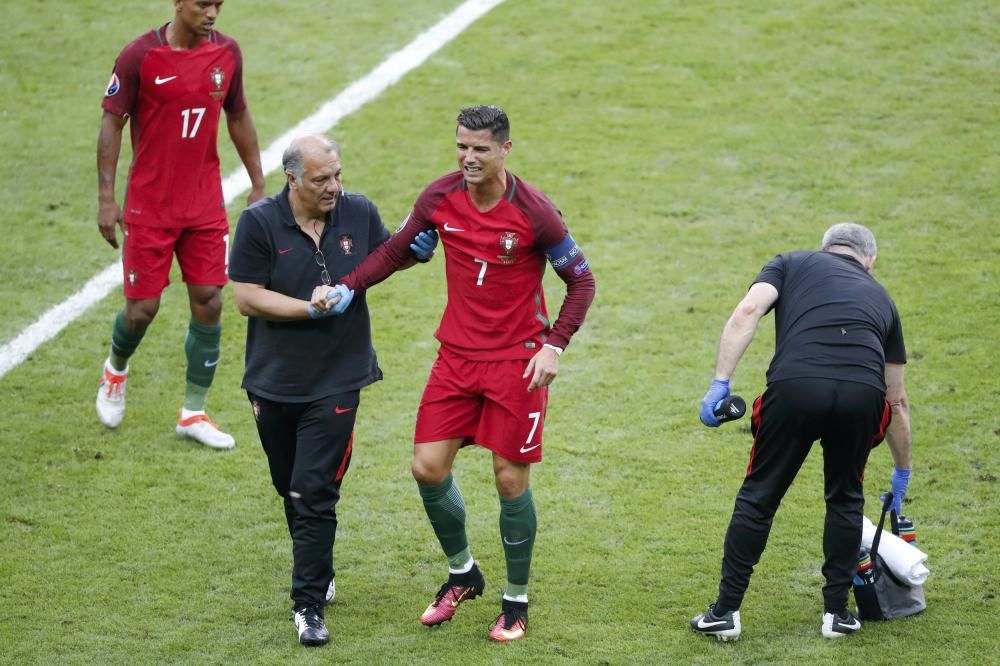 Las lágrimas de Cristiano Ronaldo tras su lesión