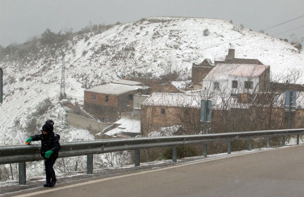 Primeras nieves de 2017 en la provincia de Málaga