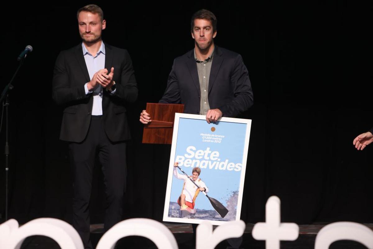 Sete Benavides recibió un doble reconocimiento. Gala de l'Esport de les Illes Balears