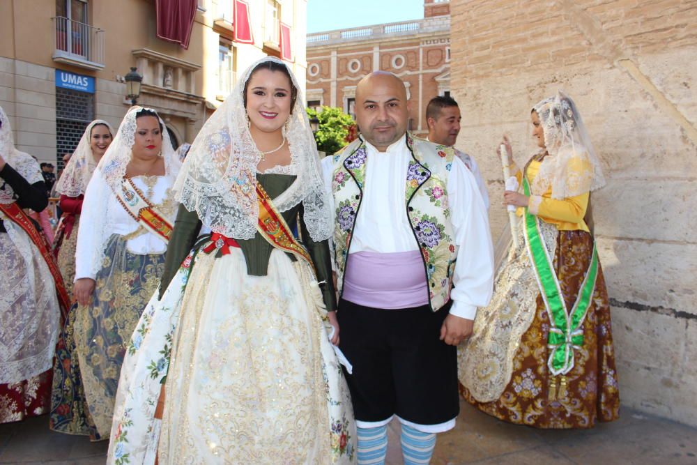 Falleras mayores 2019 en la Procesión de la Virgen