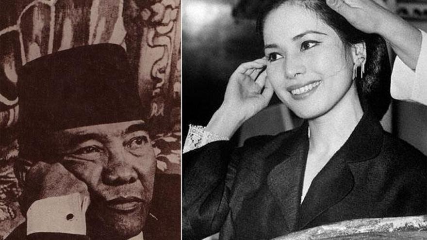 La diva japonesa, instruida en arte, conoció a Achmed Sukarno en un club japonés frecuentado en sus visitas por grandes hombres de Estado.