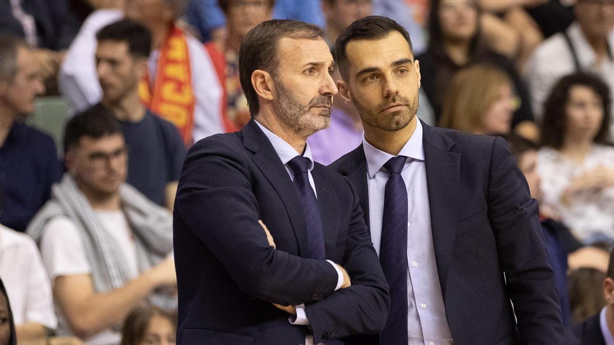 Sito Alonso, entrenador del UCAM Murcia, durante el partido ante el Girona.