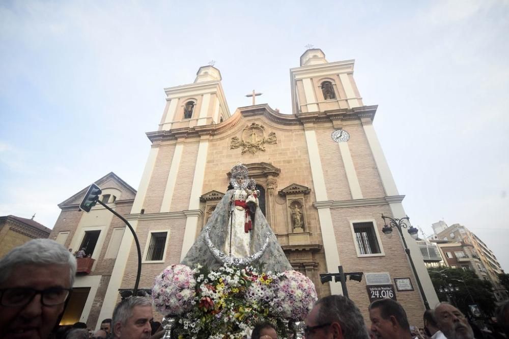 La Fuensanta baja en romería hasta la Catedral