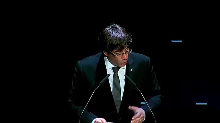 Puigdemont: &quot;El Estado español quiere una Cataluña disminuida y humillada&quot;