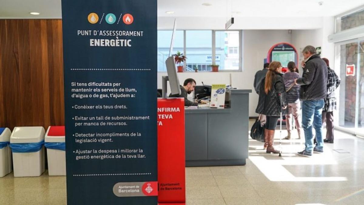 Punto de asesoramiento energético de Barcelona.