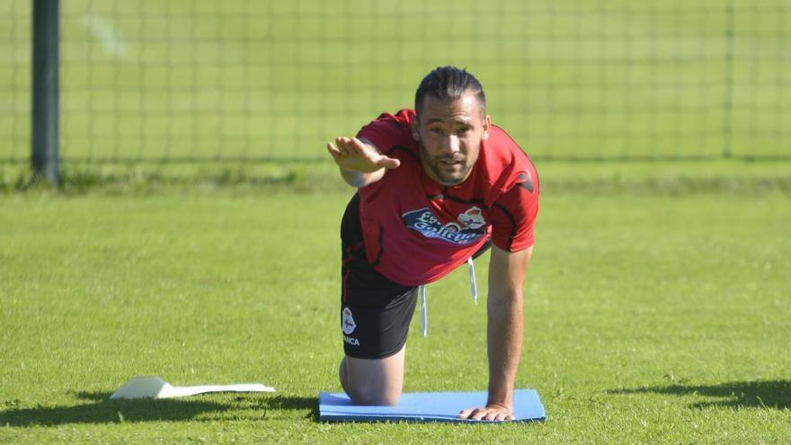 Quique González, en un entrenamiento.