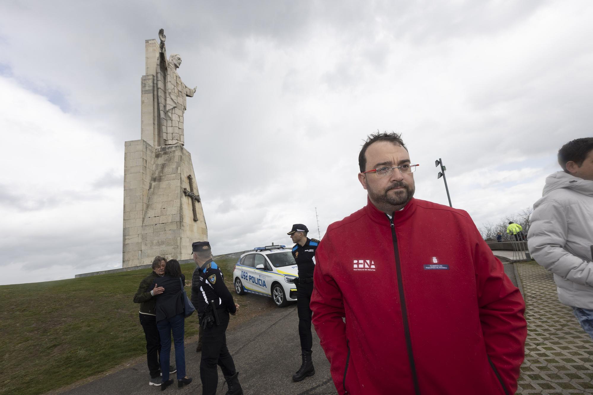 El Naranco, devastado por las llamas.