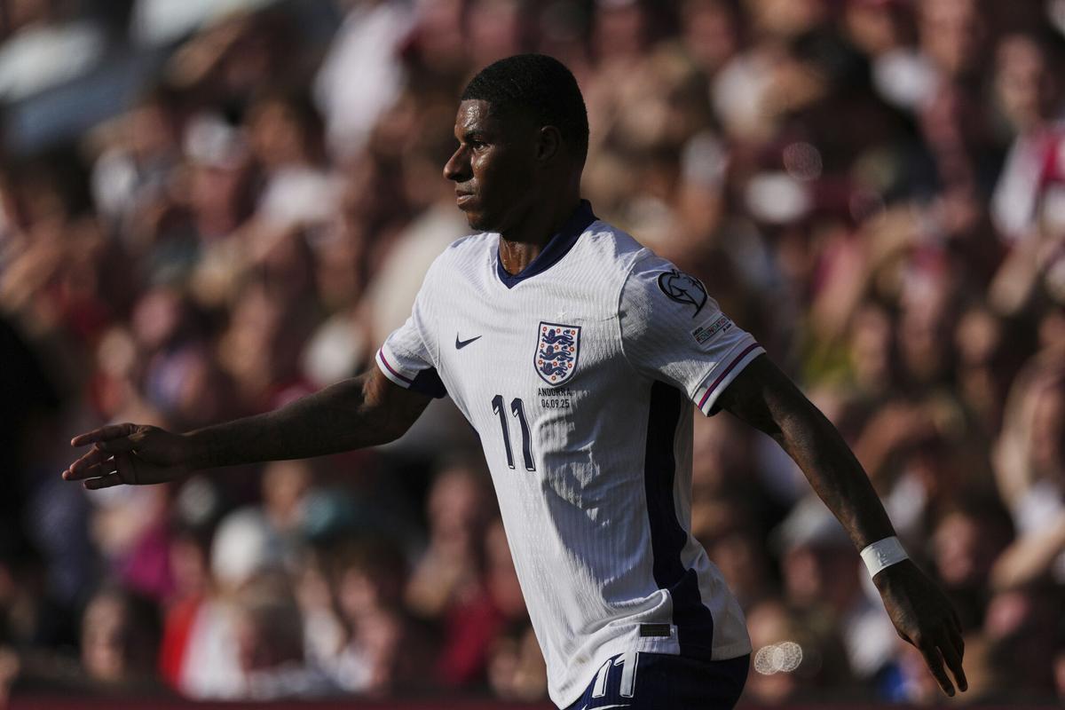 Marcus Rashford no tuvo fortuna ante Andorra