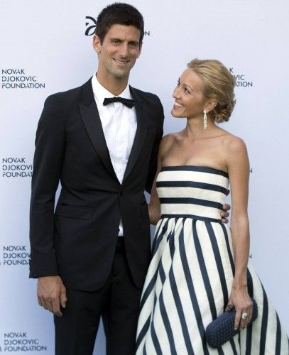 Djokovic y su novia, Jelena Ristic