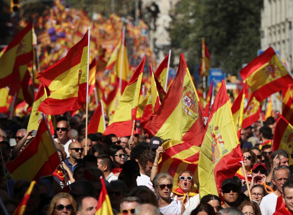 Manifestación en Barcelona por la unidad de España