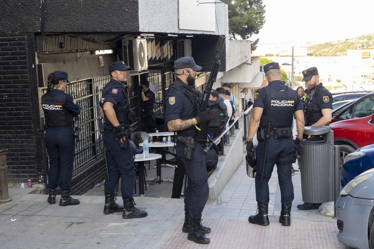 Siete detenidos en un amplio operativo policial de seguridad en la Zona Norte de Alicante