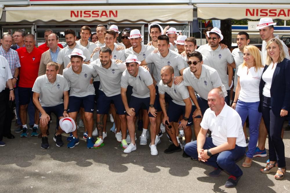 Visita del Sporting a la Feria