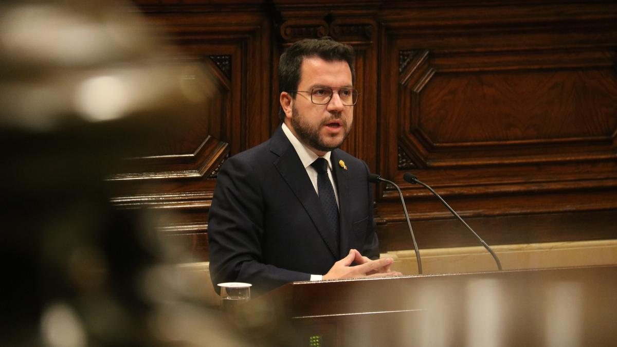 El president de la Generalitat, Pere Aragonès.