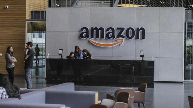 Un campus de Amazon en Hyderabad, India.