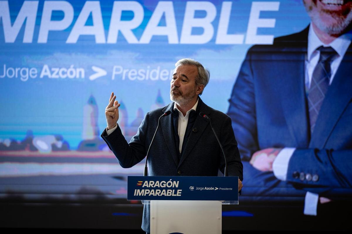 En imágenes | El PP presenta su eslogan de campaña: 'Aragón imparable'