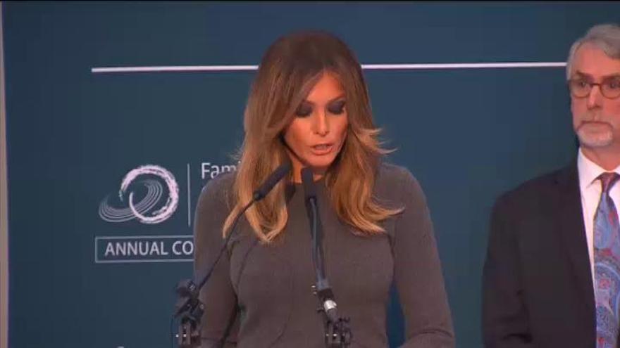 Melania Trump reaparece en un acto contra el ciberbullying