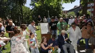 El mítico colectivo "Los Collacios" ya forma parte del callejero de La Calzada: "Gijón no olvida a quienes lo hicieron mejor"