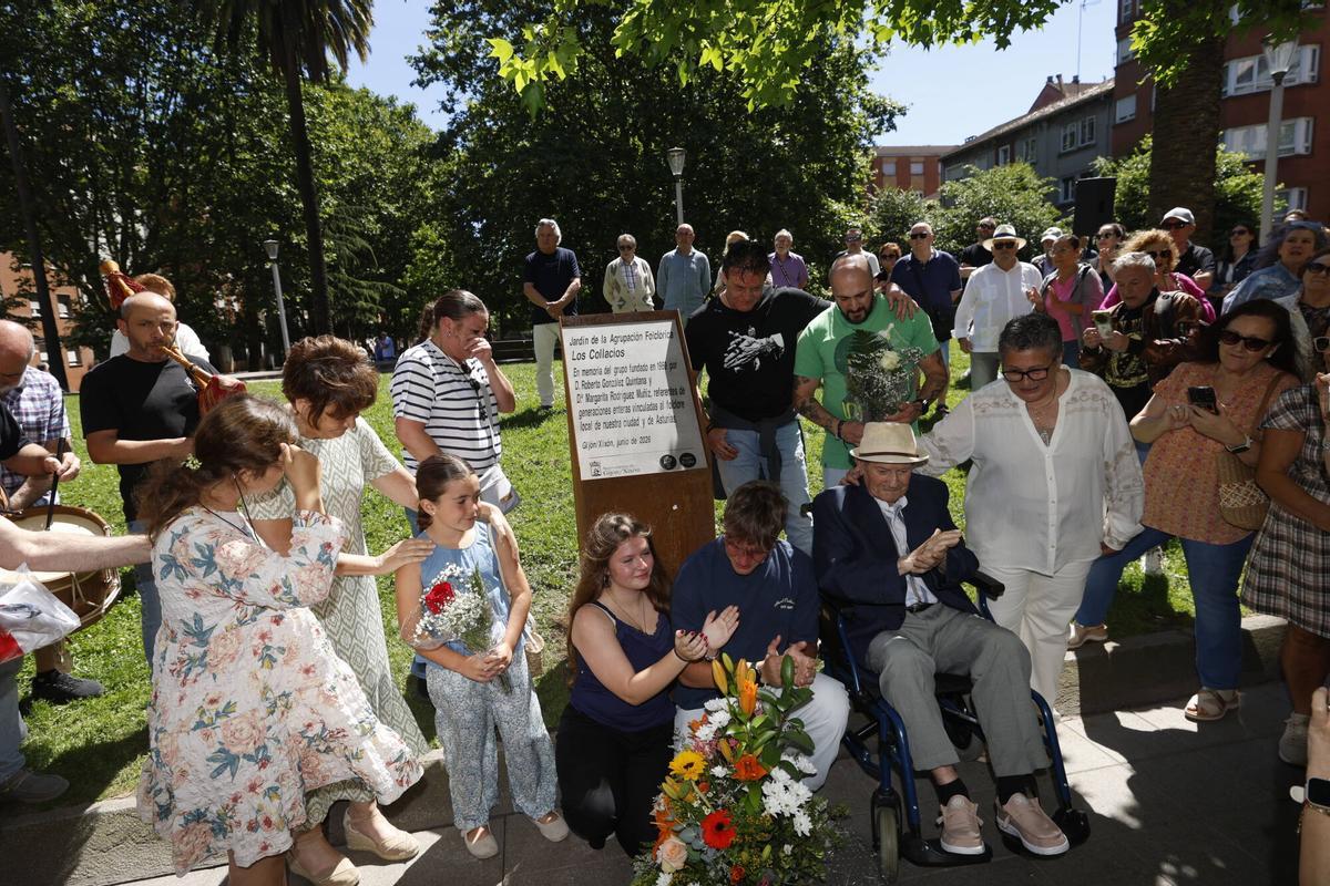 En imágenes: el homenaje de Gijón a "Los Collacios"